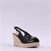 Una Healy Savage Espadrille Wedge - Black